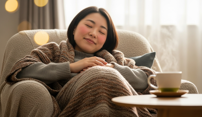 血行促進で身体が温まり眠気を誘う