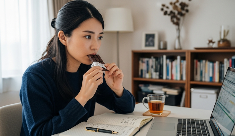 集中力を高めるお菓子も効果的