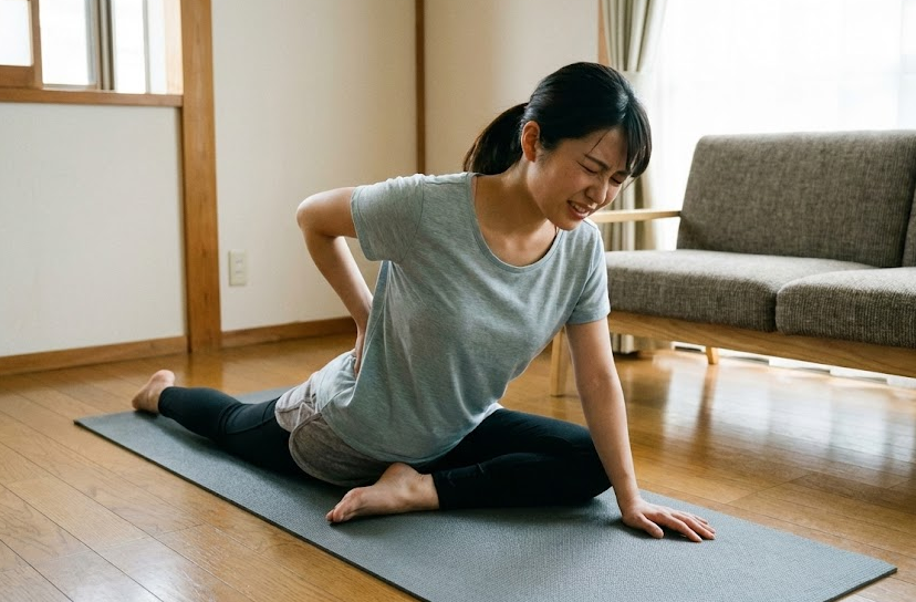無理なストレッチや運動は避けるべき