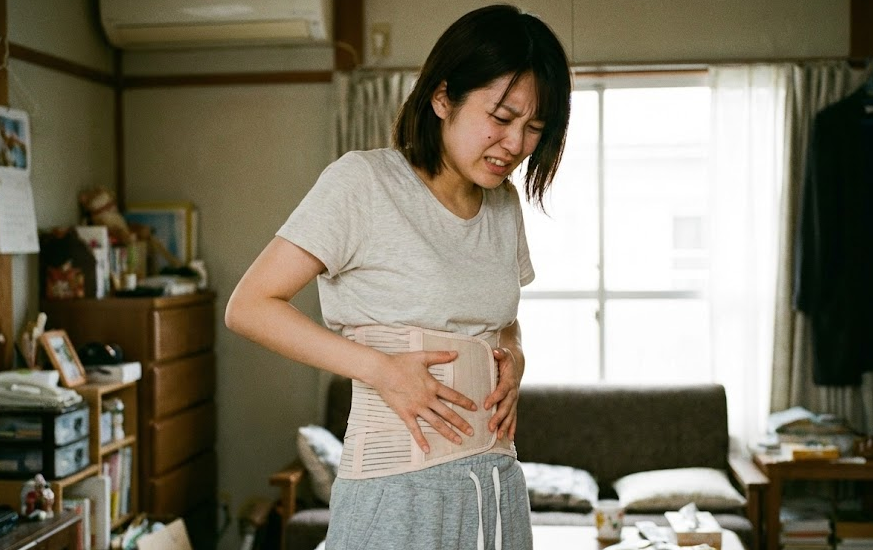 コルセットに頼り続けると筋力が低下